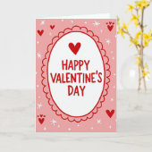Happy Valentines Day Love Card Kaart (Gele Bloem)