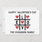 Happy Valentine's Day Love Custom Feestdagenkaart (Voorkant)
