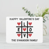 Happy Valentine's Day Love Custom Feestdagenkaart (Staand voorkant)