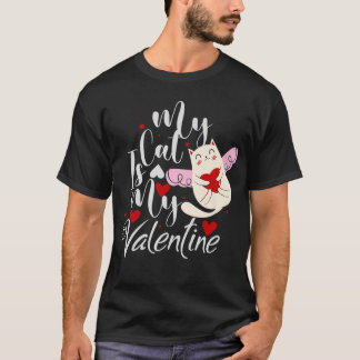 Happy Valentines Day Love Cute Heart Mijn kat is m T-shirt