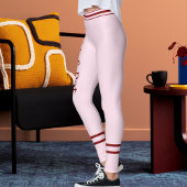 Happy Valentine's Day Love Cute Red Pink DIY Gift Leggings