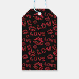 Happy Valentine's Day Love Elegant Red &Black Cadeaulabel