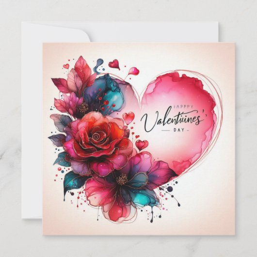 Happy Valentines Day Love Kaarten (Voorkant)