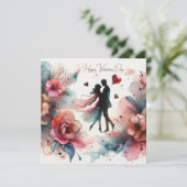 Happy Valentines Day Love Kaarten (Staand voorkant)