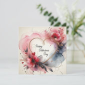 Happy Valentines Day Love Kaarten (Staand voorkant)
