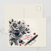 Happy Valentines Day Love Kaarten (Voorkant / Achterkant)