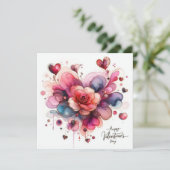 Happy Valentines Day Love Kaarten (Staand voorkant)