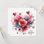 Happy Valentines Day Love Kaarten (Voorkant / Achterkant in situ)