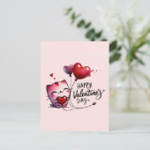 Happy Valentines Day Love Kaarten (Staand voorkant)