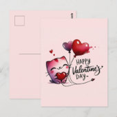 Happy Valentines Day Love Kaarten (Voorkant / Achterkant)