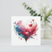 Happy Valentines Day Love Kaarten (Staand voorkant)