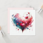 Happy Valentines Day Love Kaarten (Voorkant / Achterkant in situ)