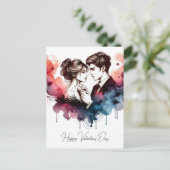 Happy Valentines Day Love Kaarten (Staand voorkant)