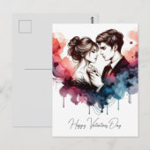 Happy Valentines Day Love Kaarten (Voorkant / Achterkant)