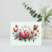 Happy Valentines Day Love Kaarten (Staand voorkant)