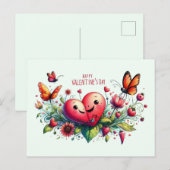 Happy Valentines Day Love Kaarten (Voorkant / Achterkant)