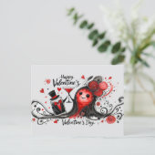 Happy Valentines Day Love Kaarten (Staand voorkant)