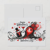 Happy Valentines Day Love Kaarten (Voorkant / Achterkant)