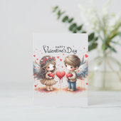 Happy Valentines Day Love Kaarten (Staand voorkant)