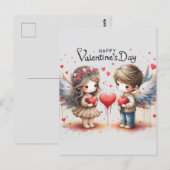 Happy Valentines Day Love Kaarten (Voorkant / Achterkant)
