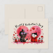 Happy Valentines Day Love Kaarten (Voorkant / Achterkant)
