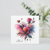 Happy Valentines Day Love Kaarten (Staand voorkant)