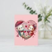 Happy Valentines Day Love Kaarten (Staand voorkant)