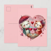 Happy Valentines Day Love Kaarten (Voorkant / Achterkant)