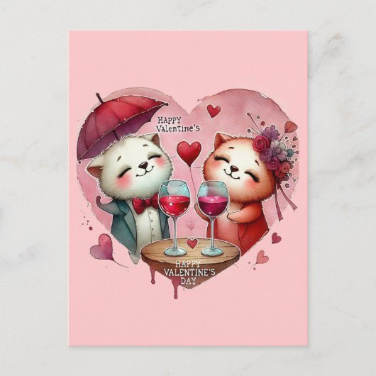 Happy Valentines Day Love Kaarten (Voorkant)