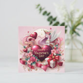 Happy Valentines Day Love Kaarten (Staand voorkant)