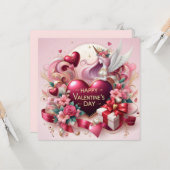 Happy Valentines Day Love Kaarten (Voorkant / Achterkant in situ)