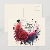 Happy Valentines Day Love Kaarten (Voorkant / Achterkant)