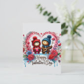 Happy Valentines Day Love Kaarten (Staand voorkant)