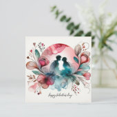 Happy Valentines Day Love Kaarten (Staand voorkant)