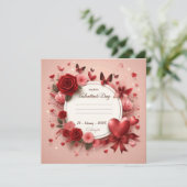 Happy Valentines Day Love Kaarten (Staand voorkant)