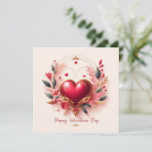 Happy Valentines Day Love Kaarten (Staand voorkant)