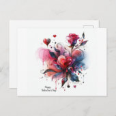 Happy Valentines Day Love Kaarten (Voorkant / Achterkant)