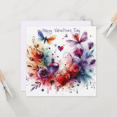 Happy Valentines Day Love Kaarten (Voorkant / Achterkant in situ)