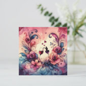 Happy Valentines Day Love Kaarten (Staand voorkant)