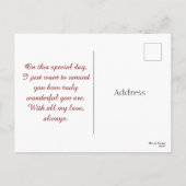 Happy Valentine's Day! Love Letter Feestdagenkaart (Achterkant)