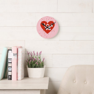 Happy Valentine's Day Love Ronde Klok