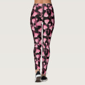Happy Valentine's day Love Script Roze Hearts Leggings (Achterkant)