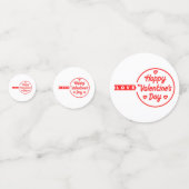 Happy Valentine's Day Love Table Confetti (Achterkanten)