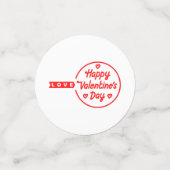 Happy Valentine's Day Love Table Confetti (Kleine voorkant)