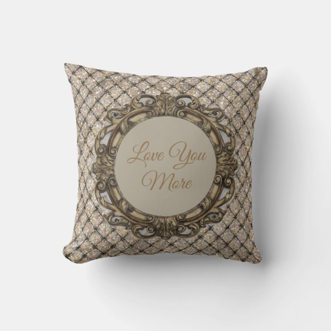Happy Valentine's Day, Love You More, Kussen (Voorkant)