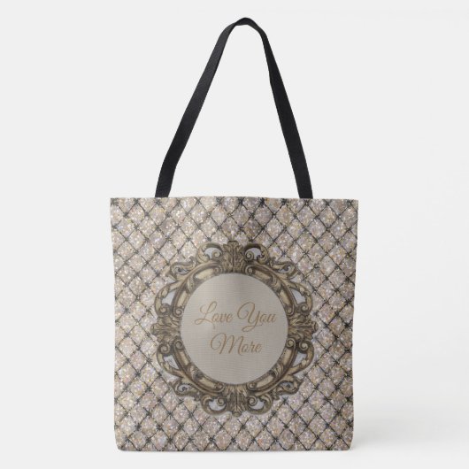 Happy Valentine's Day, Love You More, Tote Bag (Voorkant)