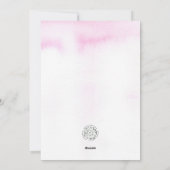 Happy Valentine's Day Love You Pink Stem Rose Feestdagenkaart (Achterkant)