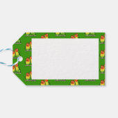 Happy Valentine's Day Lovebirds Pixel Art Patroon Cadeaulabel (Achterkant Horizontaal)