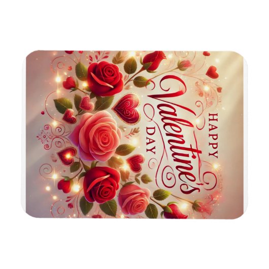 Happy Valentine's Day Magneet (Horizontaal)