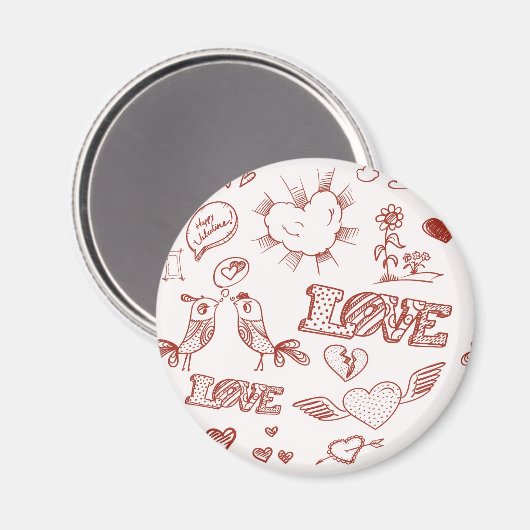 Happy Valentine's Day Magneet (Voorkant / Achterkant)